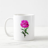 Dark Pink Peony Koffiemok (Links)