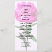Dark Pink Peony Programmakaart (Voorkant)