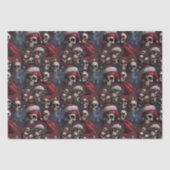Dark Pirate Santa Skulls in Santa Hats Decoupage Tissuepapier (Voorkant)