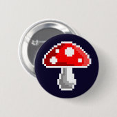 Dark Pixel Mushroom Button (Voorkant /achterkant)