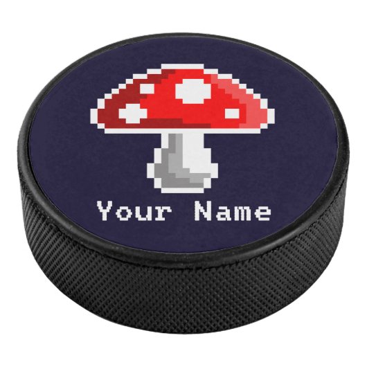 Dark Pixel Mushroom Hockey Puck (3/4)