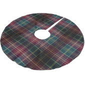 Dark Plaid Classic Tartan Green Red Kerstboom Rok (Gekanteld)