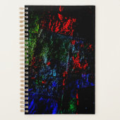 Dark planner vibrant texture abstract recycled (Voorkant)