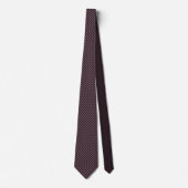 Dark Plum Checkered Pattern - Stropdas (Voorkant)