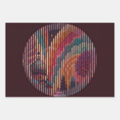 Dark Plum Dome Gift Wrap Set (3 Sheets) - Custom Inpakpapier Vel (Voorkant 2)