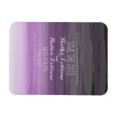 Dark Plum Ombré Bruiloft Save The Date Magnet Magneet (Horizontaal)