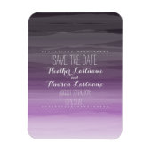 Dark Plum Ombré Bruiloft Save The Date Magnet Magneet (Verticaal)