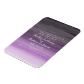 Dark Plum Ombré Bruiloft Save The Date Magnet Magneet (Linkerzijde)