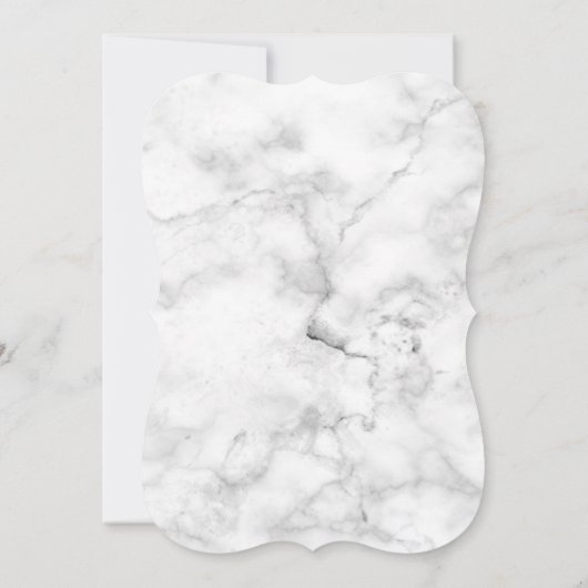 Dark Plum Paars en Grey Marble Wedding Kaart (Achterkant)