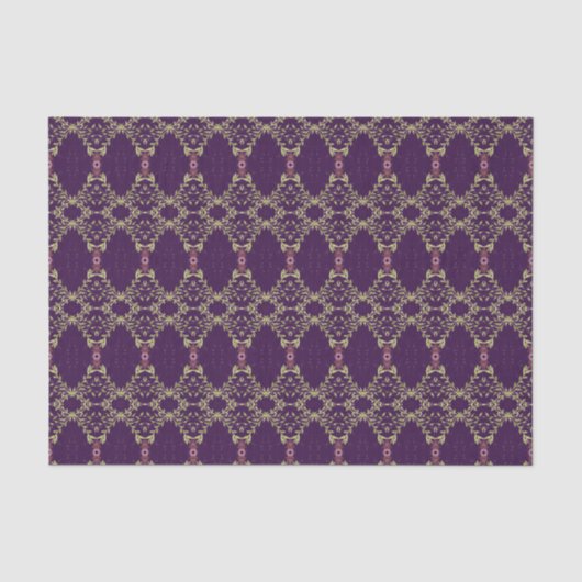 Dark Plum Paars Tissuepapier (Voorkant)