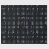 Dark Polka Dots Matrix gepatterd Cadeaupapier (Vlak)