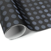Dark Polka Dots Matrix gepatterd Cadeaupapier (Rol Hoek)