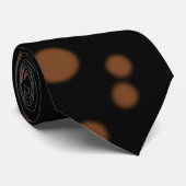 Dark Polka Dots Stropdas (Opgerold)