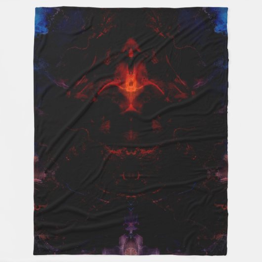 Dark Presence Fleece Deken (Voorkant)
