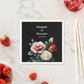 Dark Pretty pink white red roses floral wedding  Servet (Insitu)