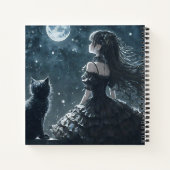 Dark Princess en Cat Spiral Notitieboek (Achterkant)