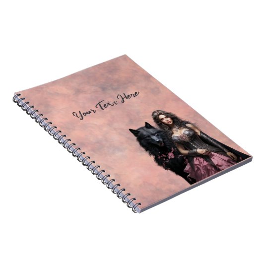 Dark Princess gepersonaliseerd Notitieboek (Rechterzijde)