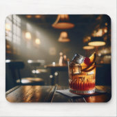 Dark pub ouderwetse Drink Muismat (Voorkant)