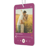 Dark Purple 75th Anniversary Photo Music Player Luchtverfrisser (Links)
