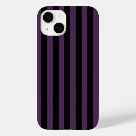 Dark purple and black stripes Case-Mate iPhone case (Achterkant)