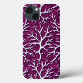 Dark Purple Branch iPhone Case Artistic Style