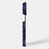 Dark Purple Colored Retro Pattern iPhone Hoesje (Rechterkant)