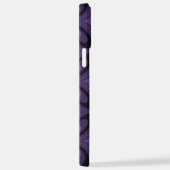Dark Purple Colored Retro Pattern iPhone Hoesje (Rechterkant)