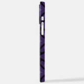 Dark Purple Colored Retro Pattern iPhone Hoesje (Linkerkant)