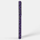 Dark Purple Colored Retro Pattern Samsung Galaxy Hoesje (Rechterkant)