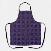Dark Purple Colored Retro Pattern Schort (Voorkant)