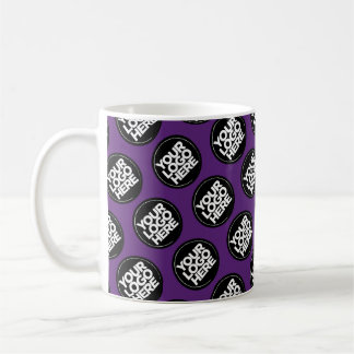 Dark Purple Custom logo business pattern employee Koffiemok
