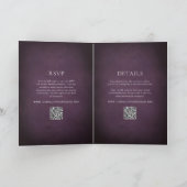 Dark Purple Fine Art Floral Elegant Wedding (Binnen)