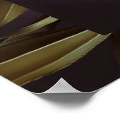 Dark Purple Fine Art Floral Wedding Wecome Sign Poster (Hoek)