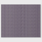 Dark Purple & Gray Wonky Stripes Cadeaupapier (Vlak)