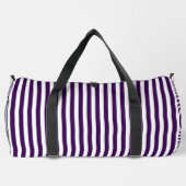 Dark Purple Striped Design | Stylish Travel & Gym Plunjezak (Achterkant)
