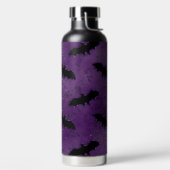 DARK PURPLE WITH BLACK HALLOWEEN BATS WATERFLES (Links)