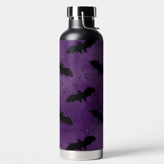 DARK PURPLE WITH BLACK HALLOWEEN BATS WATERFLES (Links)