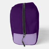 Dark Purple with Pale Purple Name Toilettasje (Rechts)