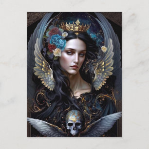 Dark Queen Angel Fantasy Art Briefkaart