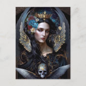 Dark Queen Angel Fantasy Art Briefkaart (Voorkant)