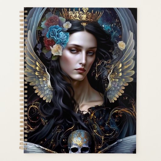 Dark Queen Angel Fantasy Art Planner (Voorkant)