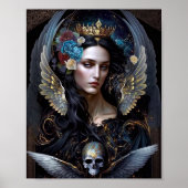 Dark Queen Angel Fantasy Art Poster (Voorkant)
