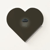 Dark Rain Cloud & Lightning Persoonlijk hart Notitieboek (Achterkant)