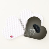 Dark Rain Cloud & Lightning Persoonlijk hart Notitieboek (Binnen)
