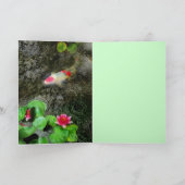 dark rain, Koi greeting cards Kaart (Binnen)