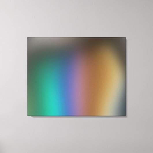 Dark Rainbow Abstracte digitale canvaskunst Canvas Afdruk (Voorkant)