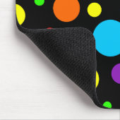 Dark Rainbow Spots Mousepad Muismat (Hoek)