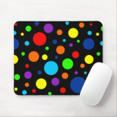 Dark Rainbow Spots Mousepad Muismat (Met muis)