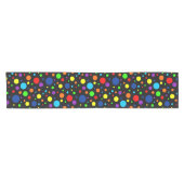 Dark Rainbow Spots Table Runner Korte Tafelloper (Horizontaal)