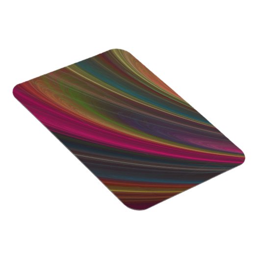 Dark Rainbow Swirls Magnet Magneet (Rechterzijde)